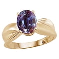 thumbnail image 2 of Tommaso Design� 9x7mm Oval Simulated Alexandrite Ring, 2 of 9