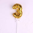10pcs 09 Number Aluminum Foil Balloon Cake Toppers Decorating Wedding