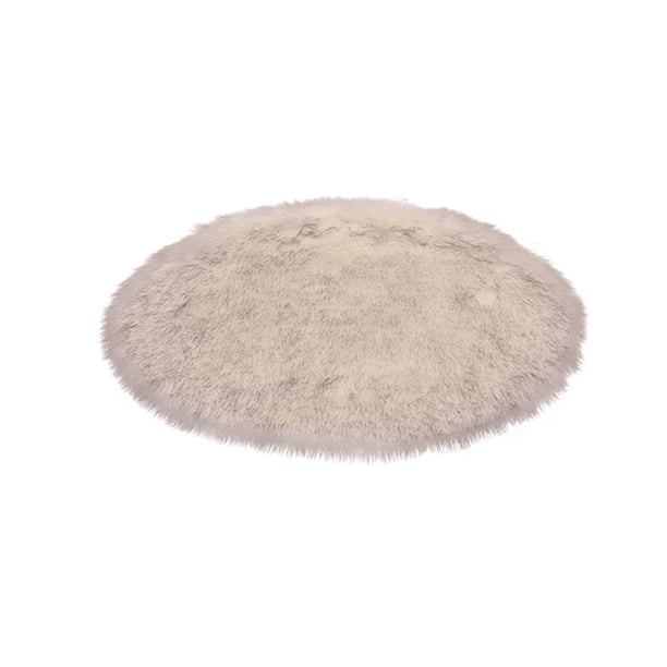 Árbol de Navidad Falda Alfombra Blanco Delantal de Pelo Largo,Nieve Algodón Redondo Cojín Base Decoración 100x100cm,Decoraciones Del Árbol de Navidad