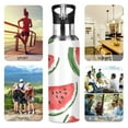 thumbnail image 7 of Yayeee 20oz Insulated Water Bottle Double Wall Stainless Steel with Flip Straw Lid, Cute Watermelon, 7 of 7