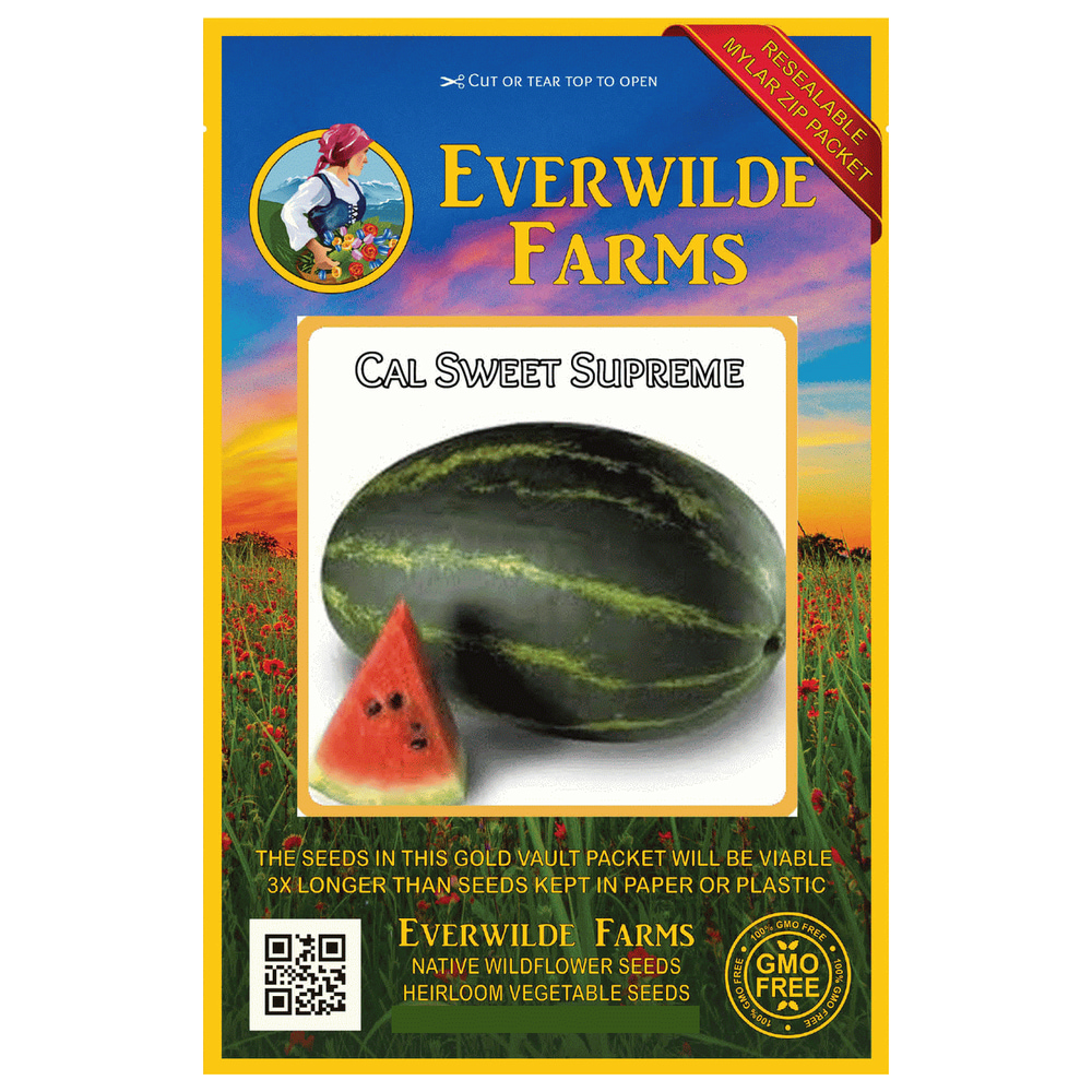Everwilde Farms 40 Cal Sweet Supreme Watermelon Seeds Gold Vault