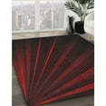 thumbnail image 2 of Ahgly Company Indoor Square Patterned Black Brown Novelty Area Rugs, 4' Square, 2 of 6