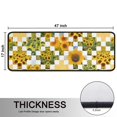 thumbnail image 5 of Kitchen Rugs Sets Of 2,Sunflower Checkered Pattern Anti Fatigue Kitchen Mat Rugs Non Slip Washable,Decorative Kitchen Floor Mats for Kitchen,Sink,Laundry,17"x47"+17"x47", 5 of 5