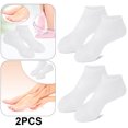 thumbnail image 1 of 2 Pares Calcetines Pedicura Silicona Protector Alivio Del Dolor para Pies Secos Y Agrietados () Blanco, 1 of 2