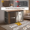thumbnail image 3 of JOURNEWARD 84 Inch Large Double Dog Crate Furniture for 2 Dogs, 30s Tool-Free Assembly, Dual Sliding Barn Doors, 260 LBS Top, 3 of 9