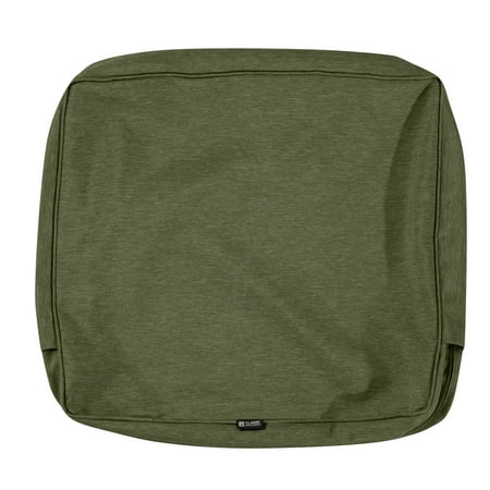 UPC: 0052963060416 | Classic Accessories Montlake FadeSafe Water-Resistant Patio Lounge Back Cushion Cover  21 x 15 x 4 Inch  Heather Fern