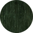 thumbnail image 1 of Ahgly Company Indoor Round Oriental Turquoise Blue Modern Area Rugs, 7' Round, 1 of 4