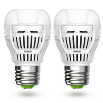 SANSI 60W Equivalent A15 Dusk to Dawn LED Light Bulb, 8W 800 Lumens E26 Bulb, 5000K Daylight, 2-Pack