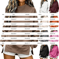 thumbnail image 3 of GZWYHT Mock Neck Sweatshirt Workout Sweatshirts Fall Fashion Must Haves Long Sweatshirts for Women Business Casual Sweater Gym Sweatshirt Work Sweatshirt Nurse Sweatshirt，Red，M, 3 of 4