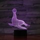 thumbnail image 2 of Lámpara de mesa con luz nocturna con sellos LED 3D para dormitorio infantil, 2 of 2