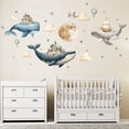 thumbnail image 1 of Adhesivo de pared HJKlove Under The Sea Whales Ocean World, 1 of 6