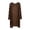 Coffee, variant on Lightweight Cardigan for Long Sleeve Open Front Cover Up Soft Loose Knit Sweater Casual Loungewear Elegant Solid Color Mid Long Length Summer Blank Kimonos Sweaters Jacket for Women plus