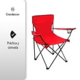 thumbnail image 4 of Silla Plegable GARDECOR para Playa Camping Incluye Funda Y Portavaso Rojo Silla-3R, 4 of 7