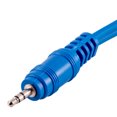 thumbnail image 3 of Seismic Audio 6 Foot Blue 3.5mm Male to Dual RCA Male Audio Y-Splitter Cable - 1/8" to 2-RCA - SA-iRCA6, 3 of 3