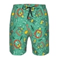 thumbnail image 3 of Cauagu Funny Animals in Jungle Print Men's Swim Trunks,Hawaiian Bathing Suit Swimsuits Beach Shorts with Pockets for Men Quick Dry Swimming Board Shorts-X-Large, 3 of 6