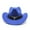 Blue, variant on Women's Vintage Curved-Brim Jazz Hat | Suede Material, Embodies Western Flair and British Elegance,,One Size