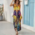 thumbnail image 5 of Colorful Elephant Flower King Size Sleeveless Dress Dresses Summer Women Dresses Clothing Woman Dresses Dress, 5 of 6