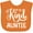 Orange, variant on Inktastic Gift for Aunts | One of a Kind Auntie (white) Girls Baby Bib