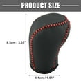 thumbnail image 4 of Motoforti Gear Shift Cover for Honda Civic 10th Gen 2016-2021 PU Leather Black Red Line Auto Interior accessories, 4 of 7