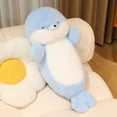 thumbnail image 4 of Cozy Ocean Companions Seal Plush Toy, Soft Cuddly Spotted Seal Stuffed Animal with Hat for Home Decor and Sleeping, Cute Sea Animal Doll 27.56-inch, 4 of 5