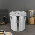 thumbnail image 4 of 33L Airtight Rice Bucket 304 Stainless Steel Canister Food Storage Containers, 4 of 12