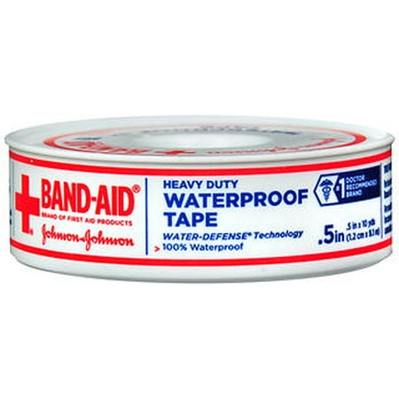 Band-Aid  Heavy Duty Waterproof Tape .5 Inch x 10