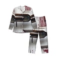 thumbnail image 1 of Fotbe Rustic Door Handle Closeup Pijama de Hombre con Estampado de Manga Larga, Conjunto de 2 Piezas, Ropa de Dormir Suave y Cómoda con Bolsillos-Small, 1 of 7