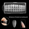thumbnail image 3 of 240 Pieces False Nail Fingernail Extension Wearable Fake Tips Fake Tips Removable Practice Decoration Artificial Tools Household Type 4, 3 of 8