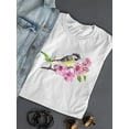 thumbnail image 3 of Cute Bird In Cherry Blossom T-Shirt Women -Image by Shutterstock, Female x-Large, 3 of 4