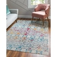 thumbnail image 1 of Unique Loom Horeshoe Charm Rug ,Rectangle,3' 3" x 5' 3" Multi Bohemian Abstract Living Room Bed Room Dining Room, 1 of 2