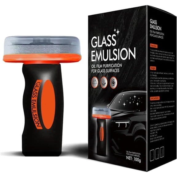 Glass Cleaner,Car Oil Film Cleaner,Q4 Glass Guard,Automotive Oil Film Cleaning Brush for Car Windows – Glass Cleaning Board