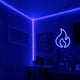 thumbnail image 4 of Luz de neón LED azul en forma de llama de una pieza, luz de neón LED azul para dormitorio, bares, restaurante, tienda, decoraciones para el hogar JAMW Sencillez, 4 of 5