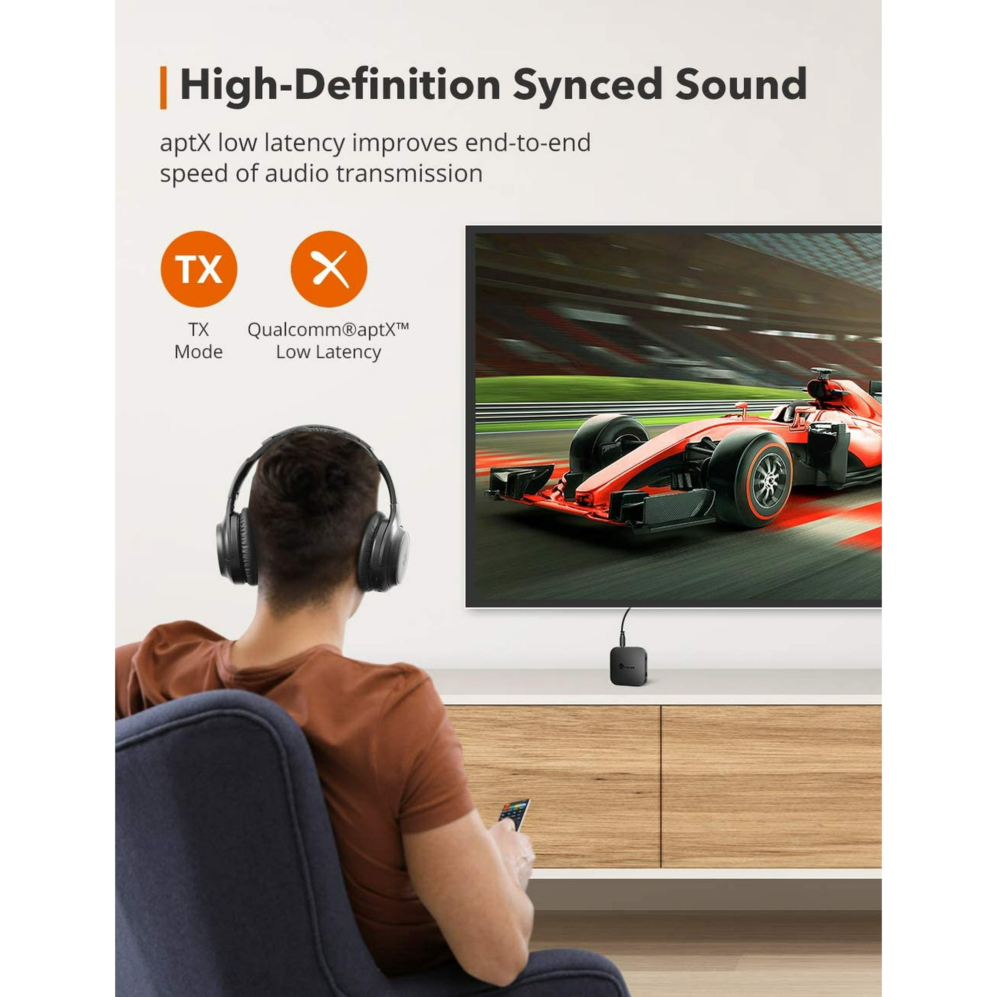 Taotronics bluetooth transmitter volume control sale