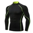 thumbnail image 2 of Utoimkio Men's Athletic Compression Shirts Dry Athletic Workout Running T Shirts Long Sleeve Top Sport Shirts, 2 of 3