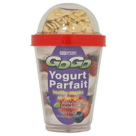 Range Kleen G6901Y1 13-Ounce Yogurt Parfait Container With 2 Compartments