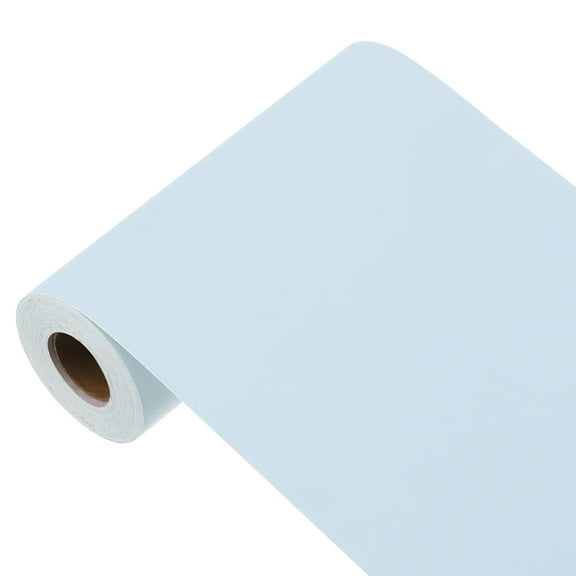 Uxcell 393"x5.9" Light Blue Wallpaper, Peel and Stick Wallpaper, Blue Contact Paper Solid Color Vinyl Self-Adhesive Wall Paper Decorative for Wall Covering