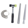 thumbnail image 2 of Ring Mandrel Sizer, Mandrel Sizer Aluminum Finger Rings Measuring Gauge Rubber Hammer Stick Jewelry Making Tools, Jewelry Sizers & Mandrels, 2 of 5