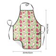 thumbnail image 4 of Naloa 1Pack Adjustable Bib Apron Waterdrop Resistant Cooking Kitchen Aprons for Women Men Chef, Dragon Fruit 1 Print, 4 of 5
