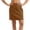 Brown, variant on TEAJOPSUU Womens A Line Summer Skirts with Side Pockets High Waisted Stretchy Solid Skorts for Everyday Workout Tennis Olive Green
