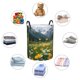 thumbnail image 4 of Fotbe Mountain Daisy Meadow Cesto de Ropa con Asas, Cesto Impermeable de Gran Capacidad, Bolsa de Lavado para Dormitorio, Cesto de Ropa con Ruedas y Asas-Medium, 4 of 6