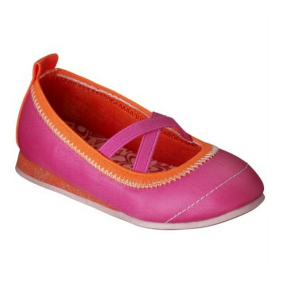 Jen Toddler Girls Pink Athletic Ballet Flats Dress Shoes 5
