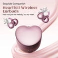 thumbnail image 5 of 2026 Open Ear Clip On Earbuds with Heart Design, ireless Earbuds Bluetooth 6.0 Headphones, WWaterproof Earphone for Running, Comfortable for Small Ears and Glasses Wearers - Beige/Type A, 5 of 10