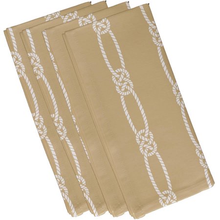 Simply Daisy 19  x 19  Tom Foolery Stripe Print Napkins  Set of 4
