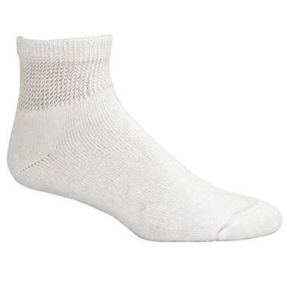 Active Pro Diabetic Socks Size 10-13 Ankle Set of 3 Pair Pack -White
