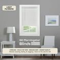 thumbnail image 2 of Cordless Light Filtering Mini Blind - 26 Inch Width, 64 Inch Length, 1" Slat Size - Pearl White - Cordless GII Morningstar Horizontal Windows Blinds for Interior, 2 of 6