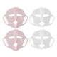 thumbnail image 1 of Máscaras de silicona reutilizables, 4 piezas de silicona para envolver la cara, soporte para máscara facial, máscara facial de silicona diseñada con precisión, 1 of 8