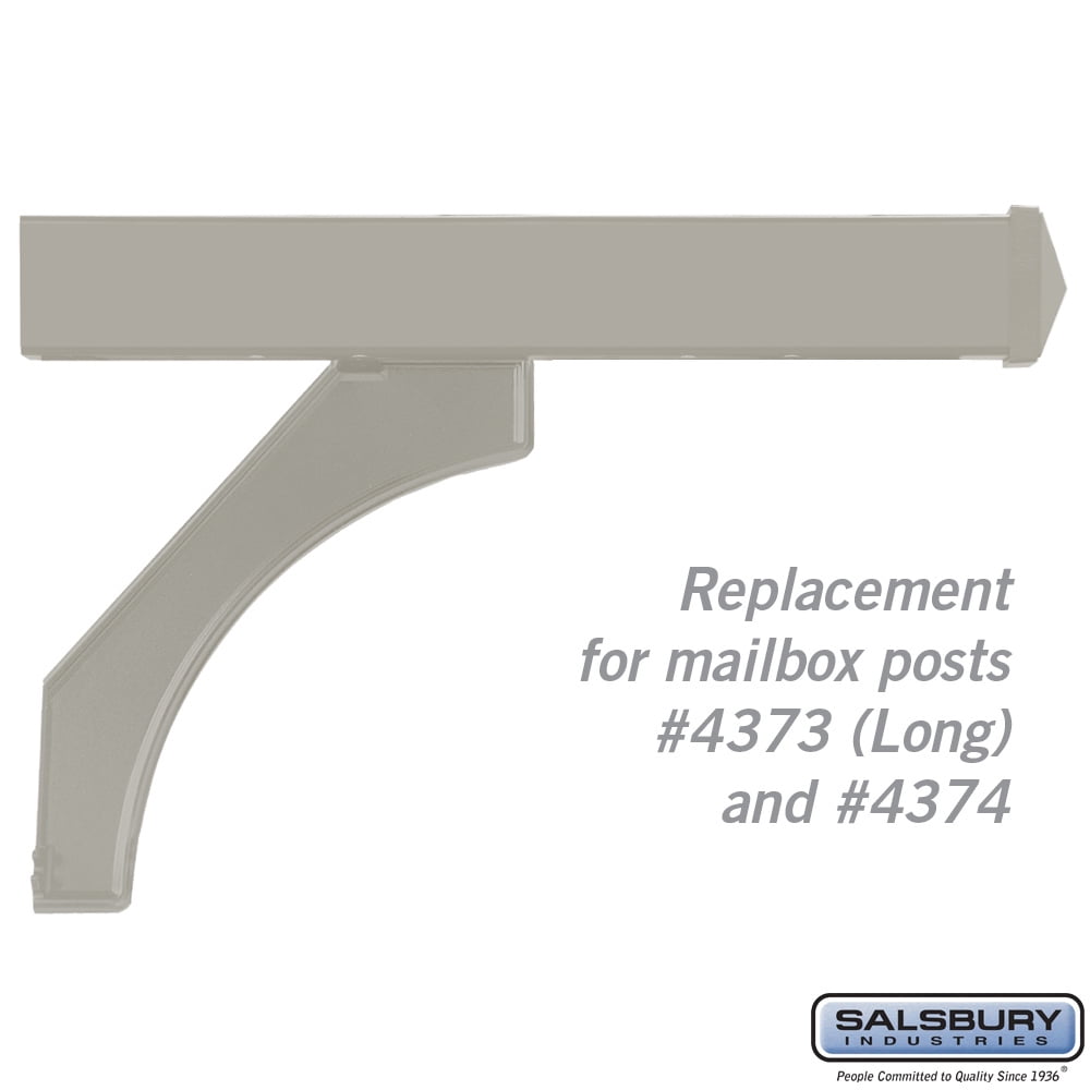 Arm Kit - Replacement for Deluxe Post for Roadside Mailboxes - Silver