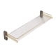 thumbnail image 1 of Estante de baño de pared con barandilla de acero inoxidable dorado, estante de ducha flotante desmontable, 1 of 7