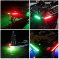 thumbnail image 3 of LED Red+Green Flush Mount Marine Boat RV LED Side Navigation Lights Stainless Steel Waterproof for, 3 of 5