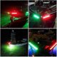 thumbnail image 3 of LED Red+Green Flush Mount Marine Boat RV LED Side Navigation Lights Stainless Steel Waterproof for, 3 of 5